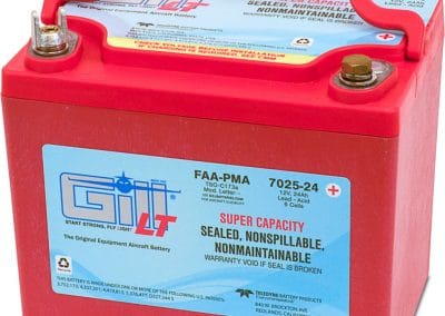 Gill 7025-24 Sealed 12 Volt Lead Acid Aircraft Battery