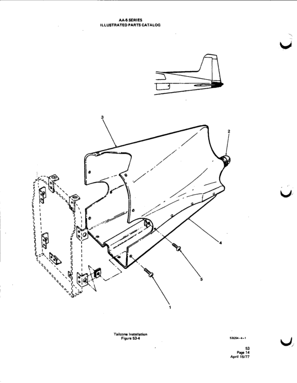 Grumman Cheetah & Tiger Upper and Lower Tail Cone