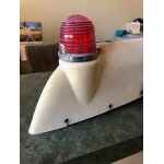 Grumman Standard Rudder Cap w Beacon